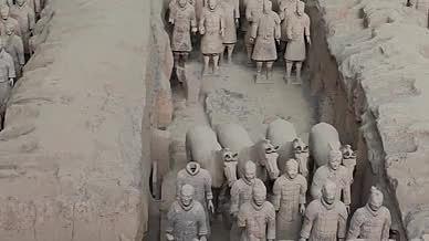 兵马俑拍摄视频西安旅行视频的预览图